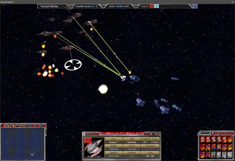 EEE Fleet Attacks the Gweebik-Lylat WP in 2434.0