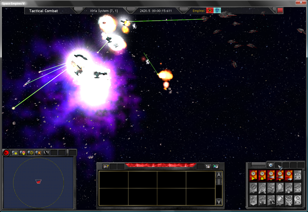 Battle of Xiria-Eskirk warp point in 2420.5