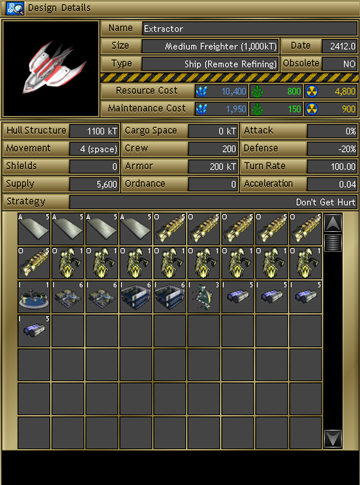 Extractor Class Remote Refining Ship