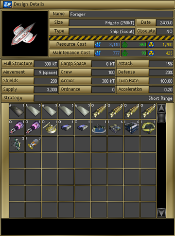 Forager class Scout Ship