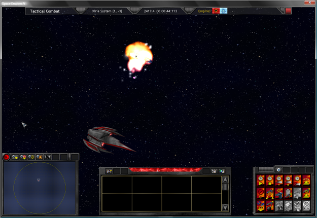 Ravager 0001 destroys EEE Light Cruiser in the Xiria System