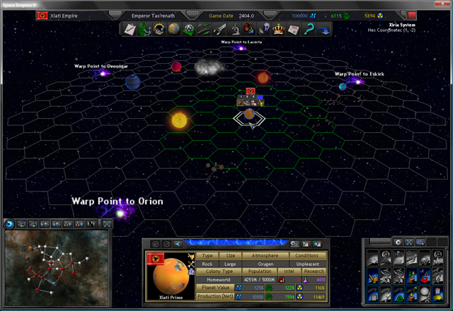 Xiria system - Home of the Xiati Empire